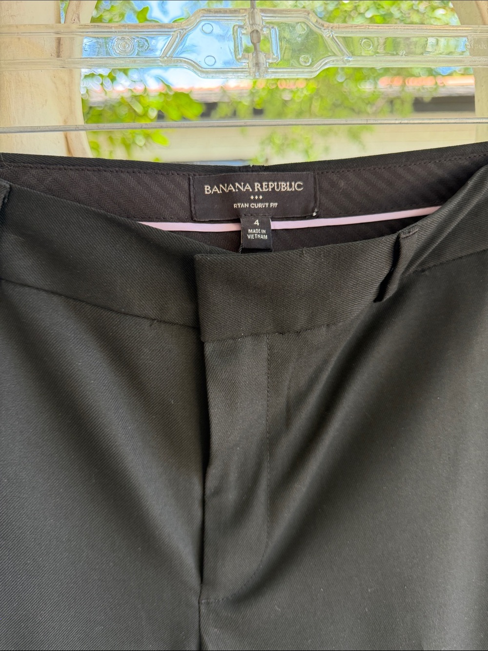 Banana Republic Black Ryan Curvy Fit Dress Pants